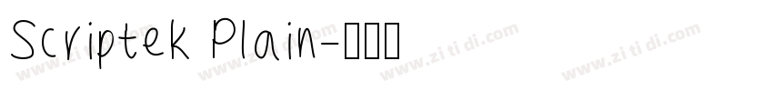 Scriptek Plain字体转换
